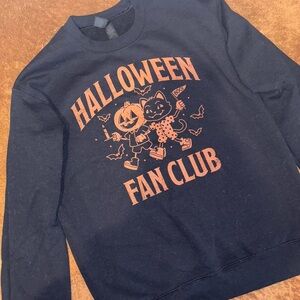 Target Halloween Fan Club Black and Orange Sweatshirt